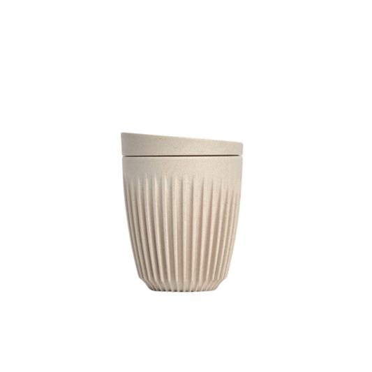 HuskeeCup 8oz with Lid Natural 