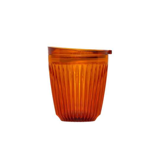 HuskeeRenew Cup 8oz with Lid Amber