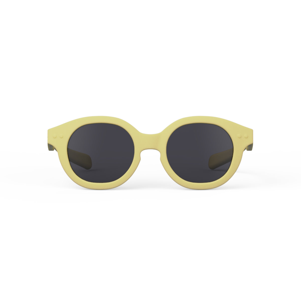 Izipizi kids sunglasses shape c lemonade face on white background