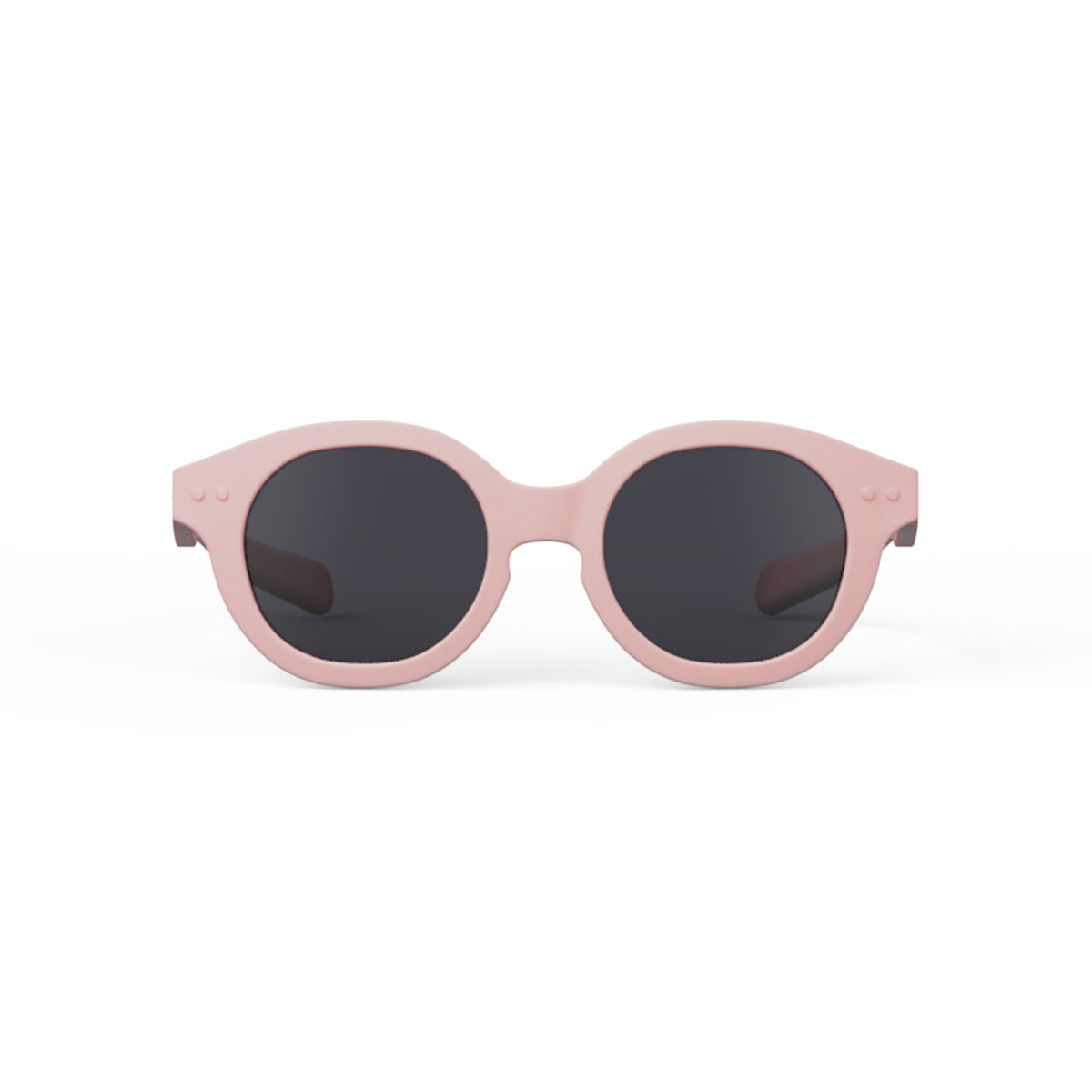 Izipizi kids sunglasses shape c pastel pink face on white background