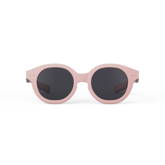 Izipizi kids sunglasses shape c pastel pink face on white background