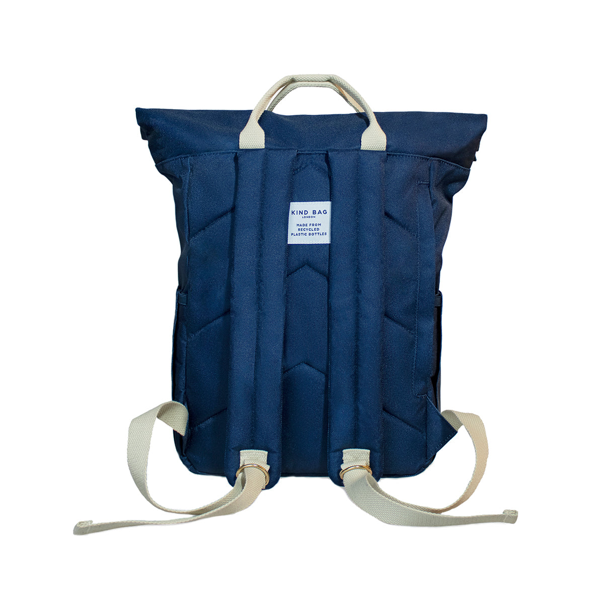 Kind Bag's Backpack Medium in colour navy shown from the back