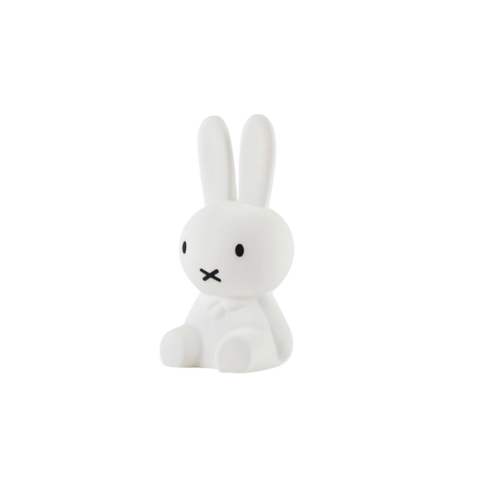 Side view of childrens cute Mr Maria decorative white Miffy night light 15cm