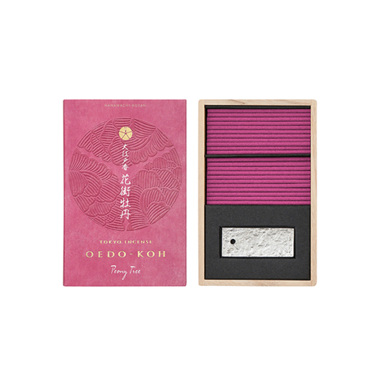 Oedo-Koh Incense Peony Tree outer and interior packaging 