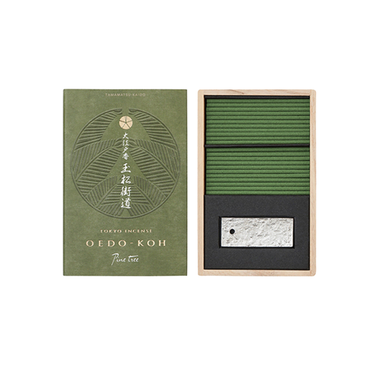 Oedo-Koh Incense Pine Tree outer and interior packaging