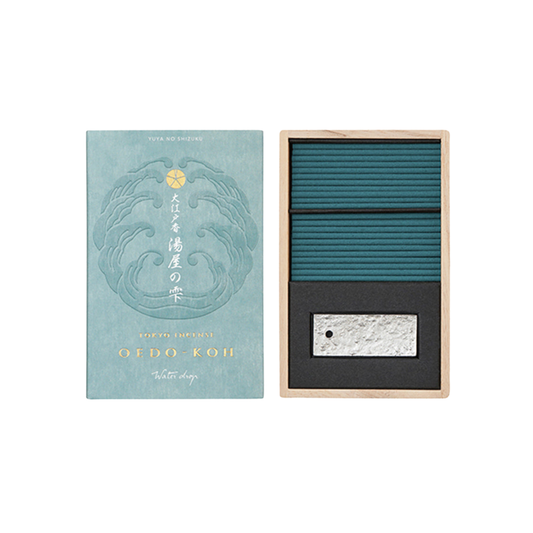 Oedo-Koh Incense Water Drop outer and interior packaging