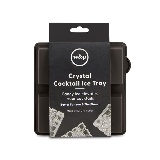 WP charcoal crystal cocktail ice cube tray packaging on white background