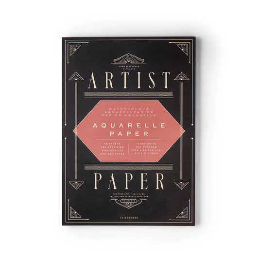 Printworks aquarelle artist paper on white background