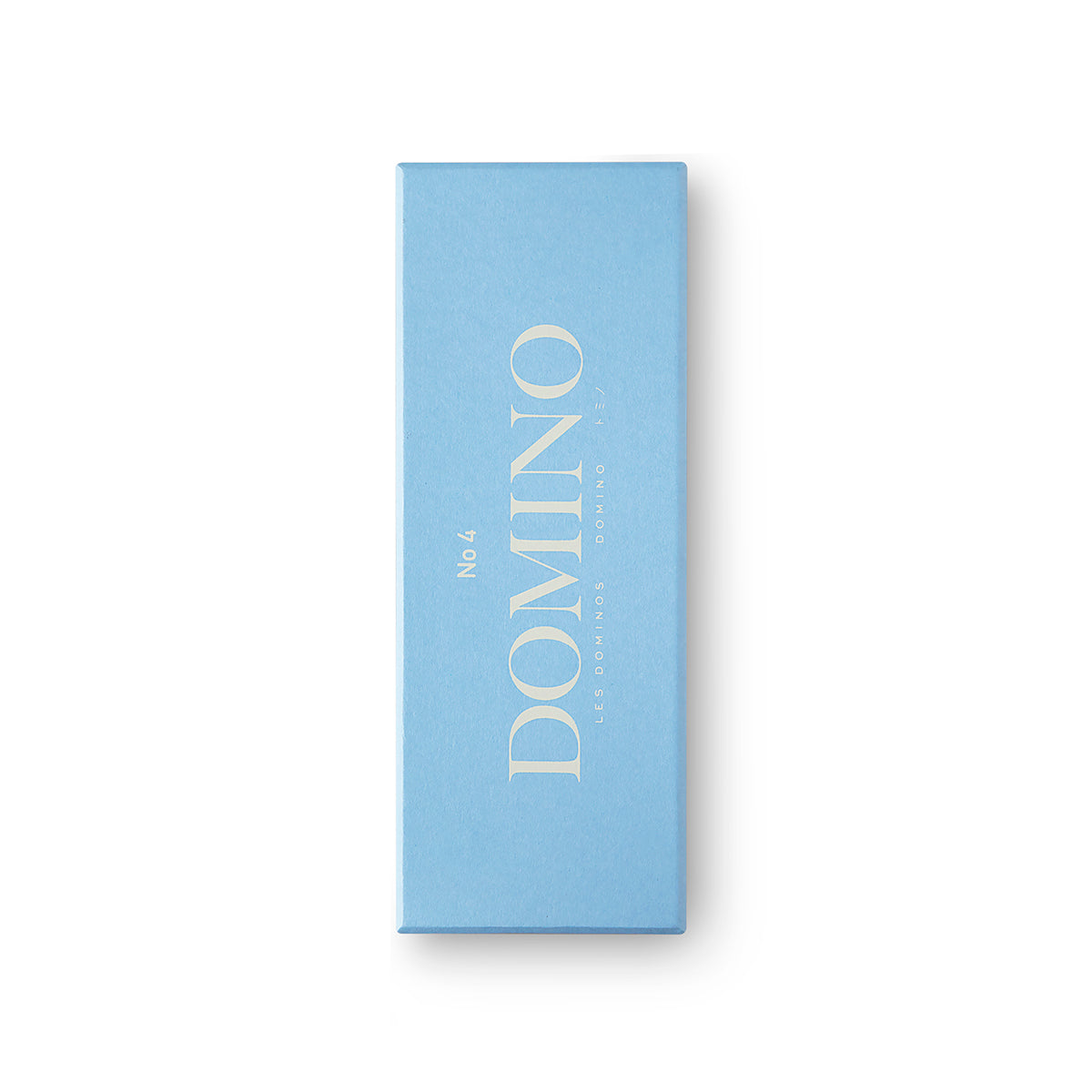 Printworks classic games dominos blue box cream font on white background