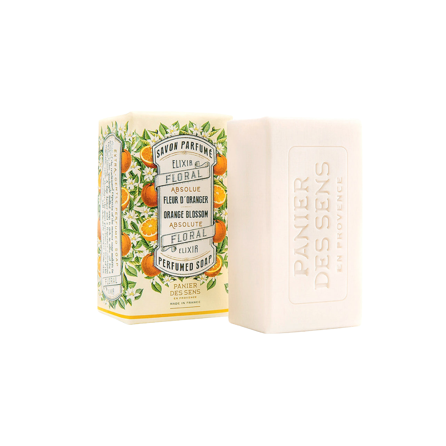 Panier Des Sens Perfumed Soap Orange Blossom out of packaging