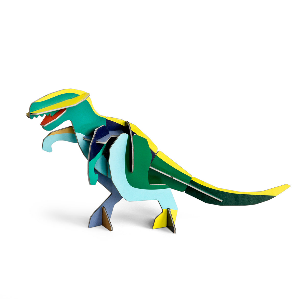 Studio Roof A4 creative play card t-rex standing on a white background