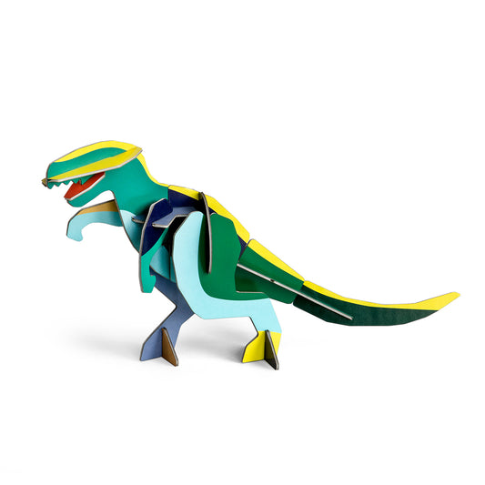Studio Roof A4 creative play card t-rex standing on a white background