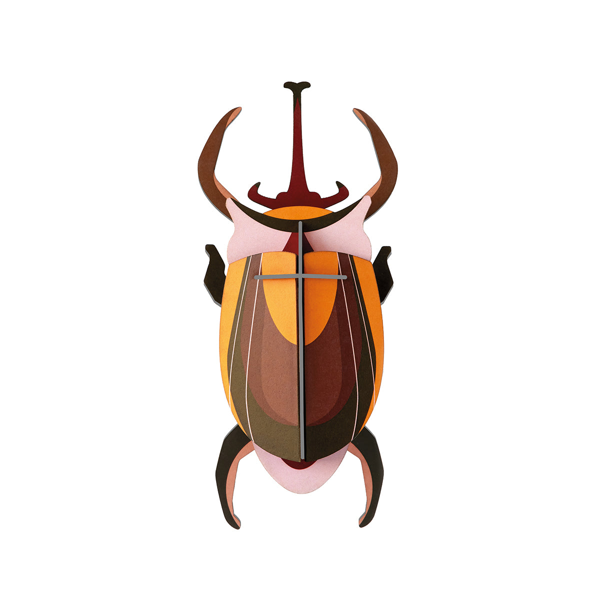 Studio Roof B7 elephant beetle wall art on a white background