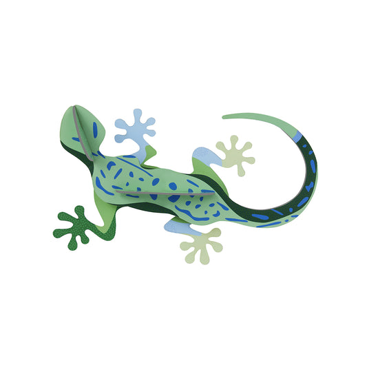 Studio Roof B7 gecko jungle animals wall art on a white background