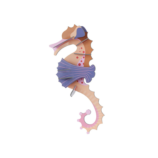 Wall Art Sea Creatures (B7) Pink Seahorse