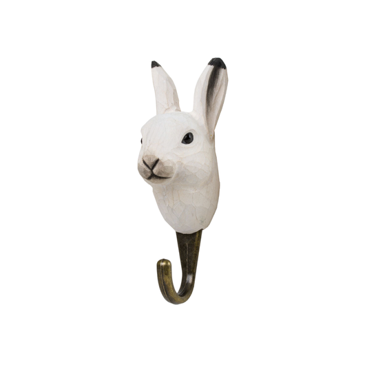 Wildlife Garden Wall Hook Arctic Hare out of packaging front view