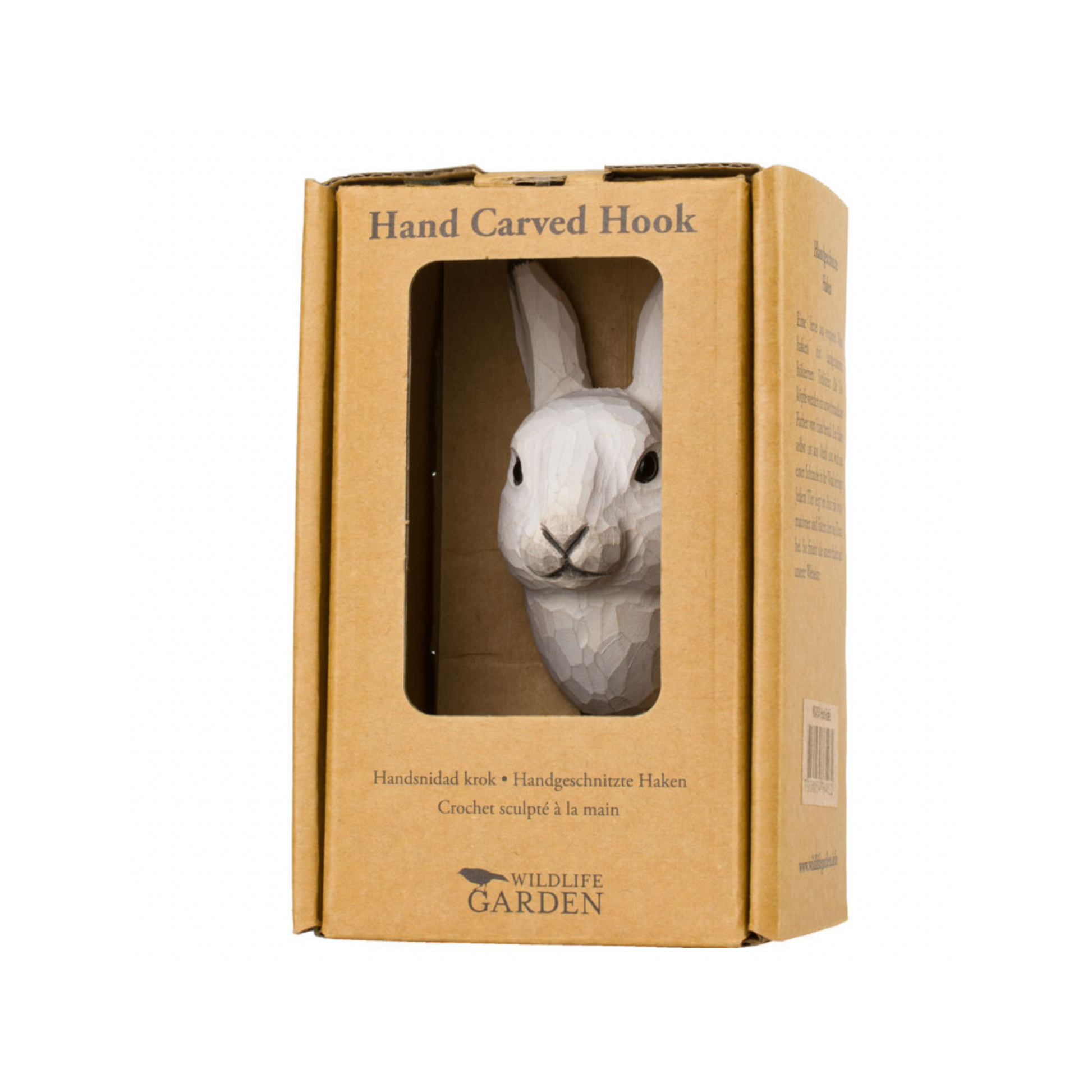 Wildlife Garden Wall Hook Arctic Hare in packaging box