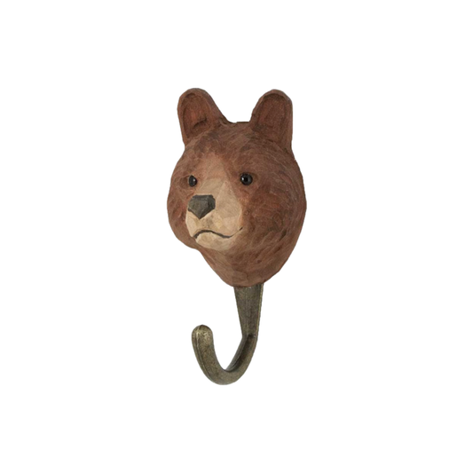 Wildlife Garden Wall Hook Brown Bear out of packaging front view