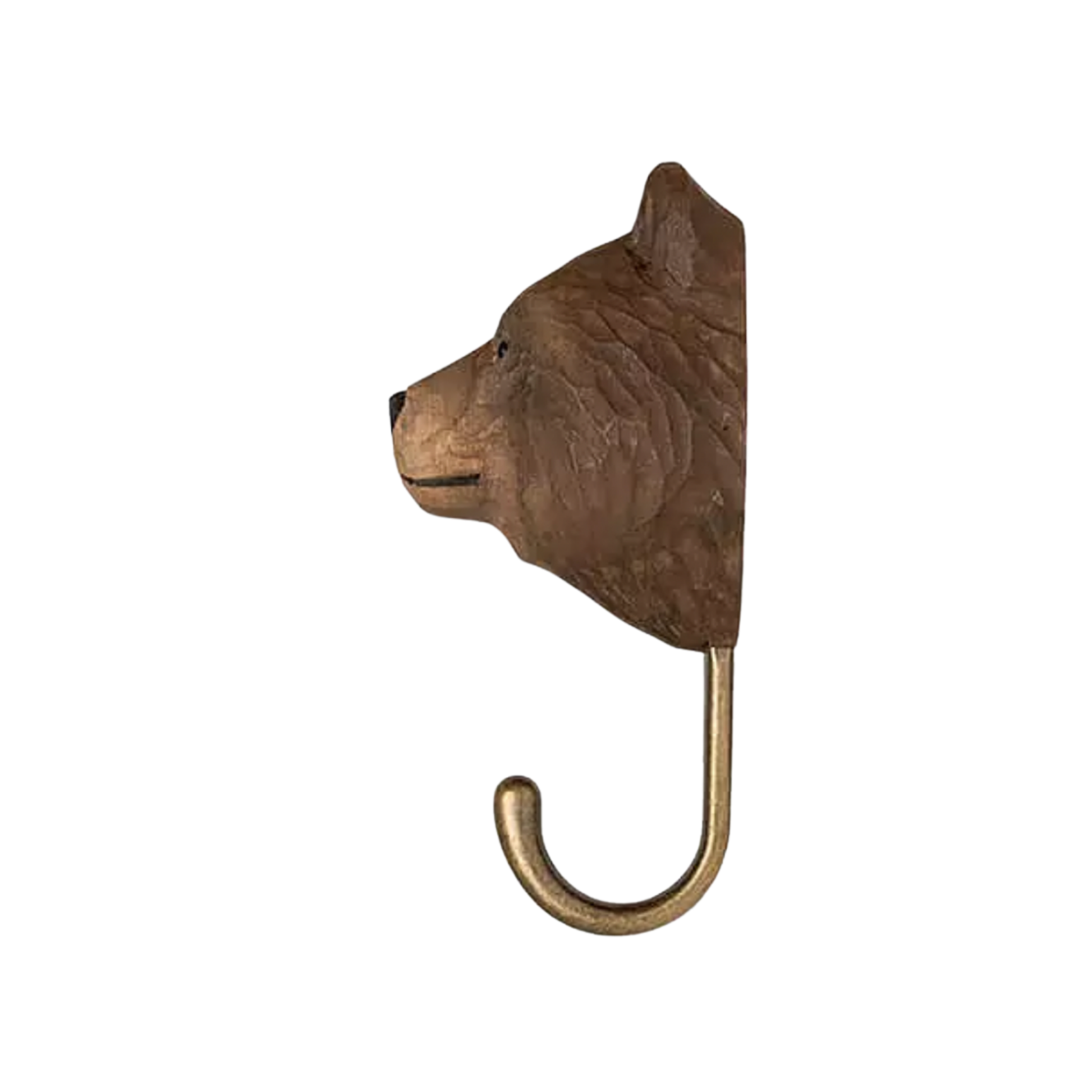 Wildlife Garden Wall Hook Brown Bear out of packaging side view