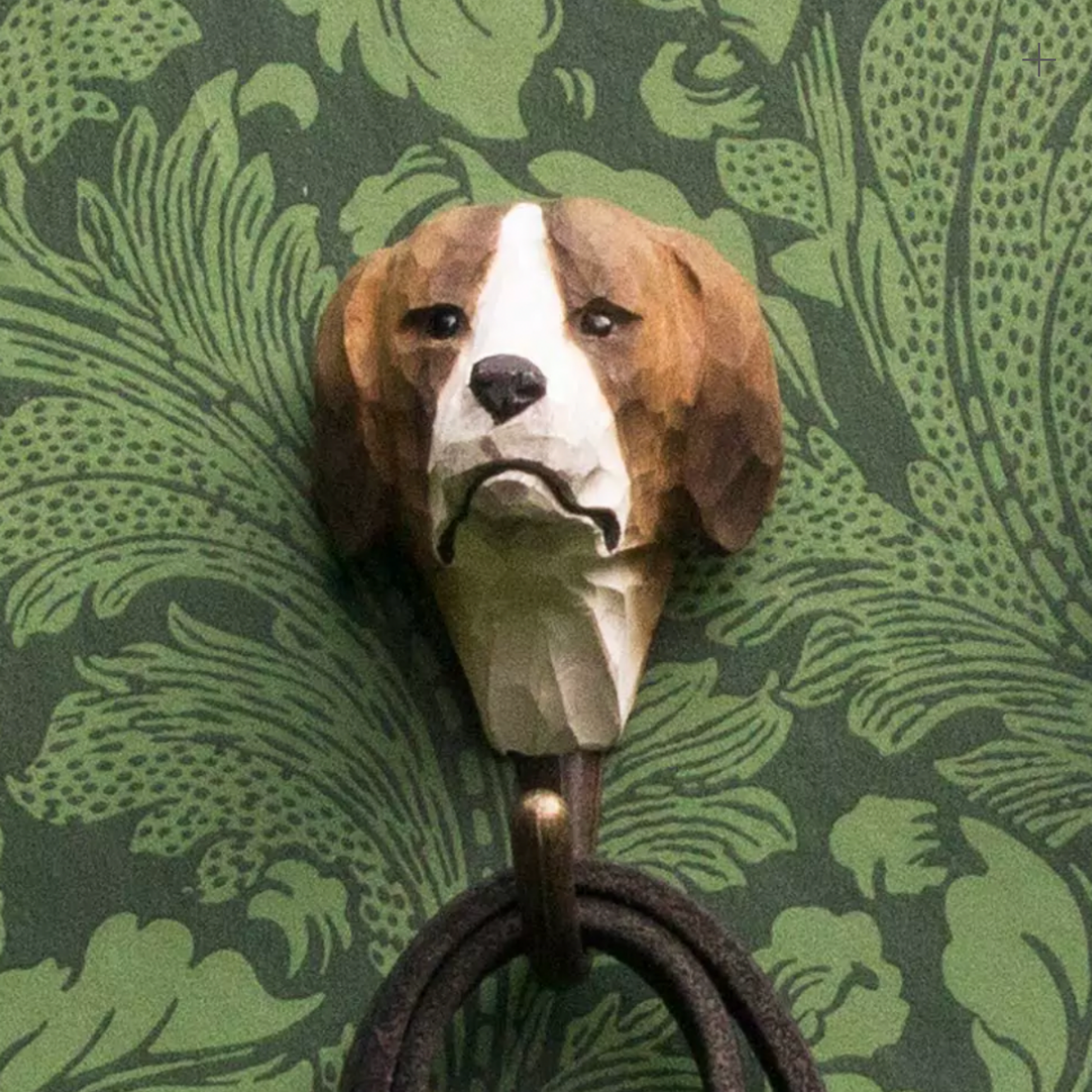 Wildlife Garden Wall Hook Dog on display close up hanging dog lead 