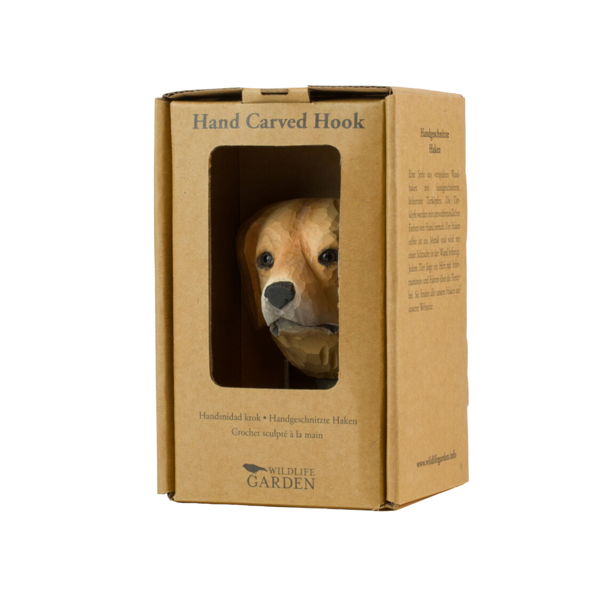 Wildlife Garden Wall Hook Golden Retriever in packaging box