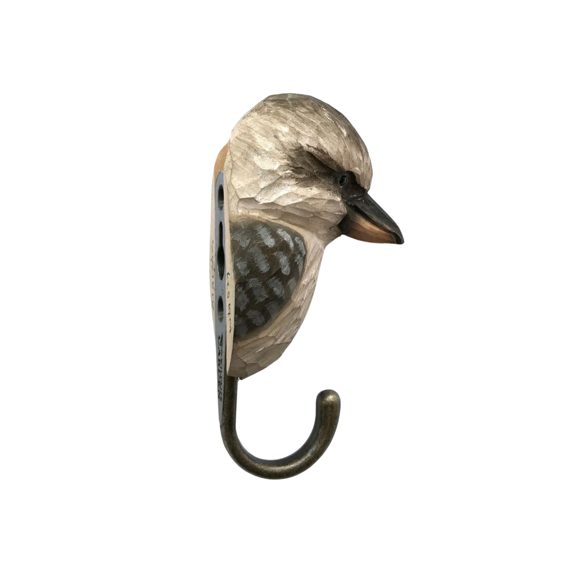 Wildlife Garden Wall Hook Kookaburra side view out of packaging 