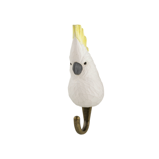 Wildlife Garden Wall Hook Sulphur Crested Cockatoo out of packaging 