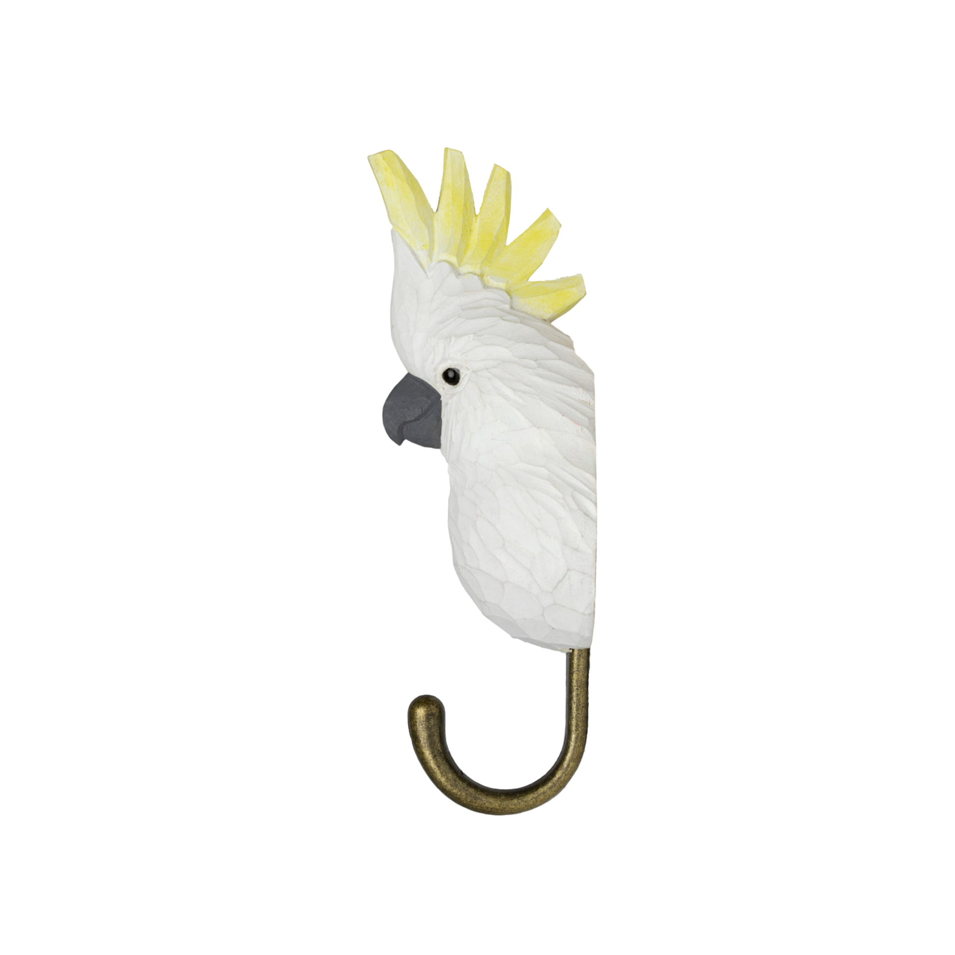 Wildlife Garden Wall Hook Sulphur Crested Cockatoo out of packaging side view