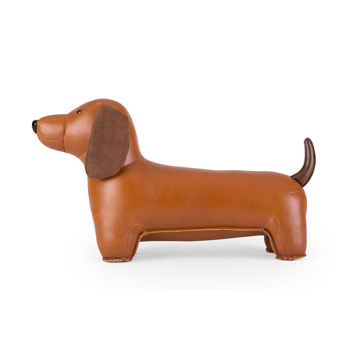 Zuny's Bookend Classic Dachshund Tan shown in profile.