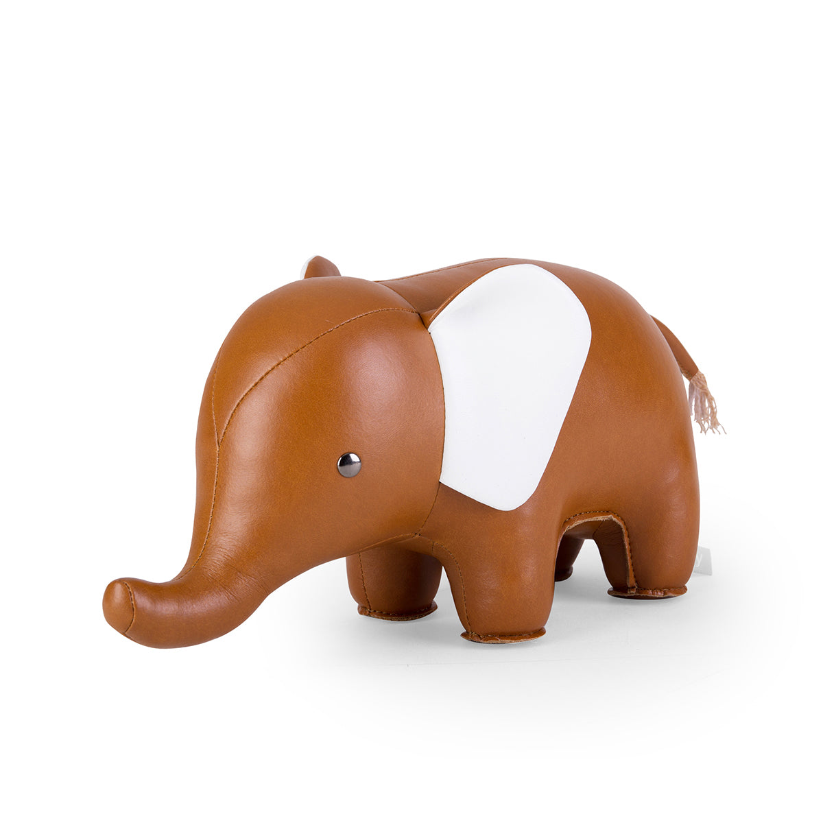 Zuny's Bookend Classic Elephant Tan shown from head at 45 degree angle