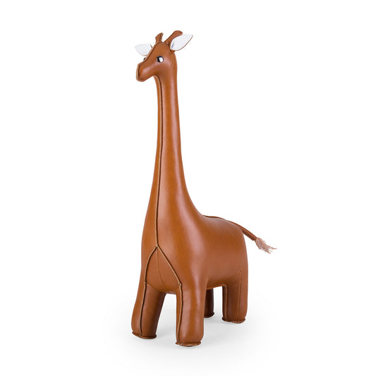 Zuny's Bookend Classic Giraffe Tan shown from head at 45 degree angle