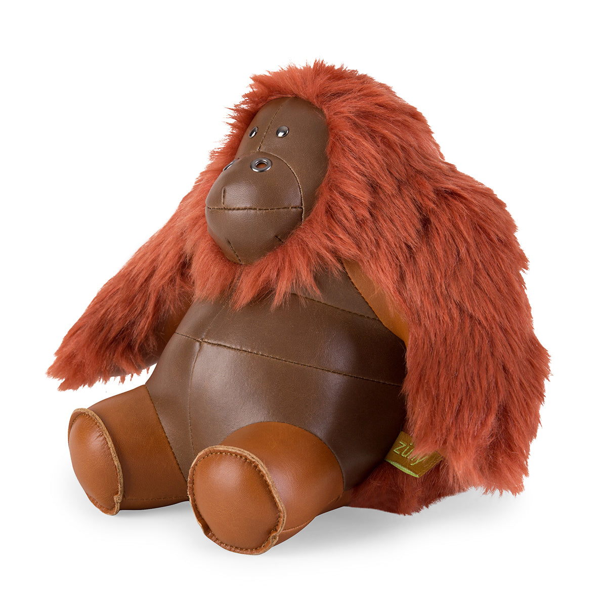 Zuny's Bookend Classic Orangutan Tan shown from head at 45 degree angle