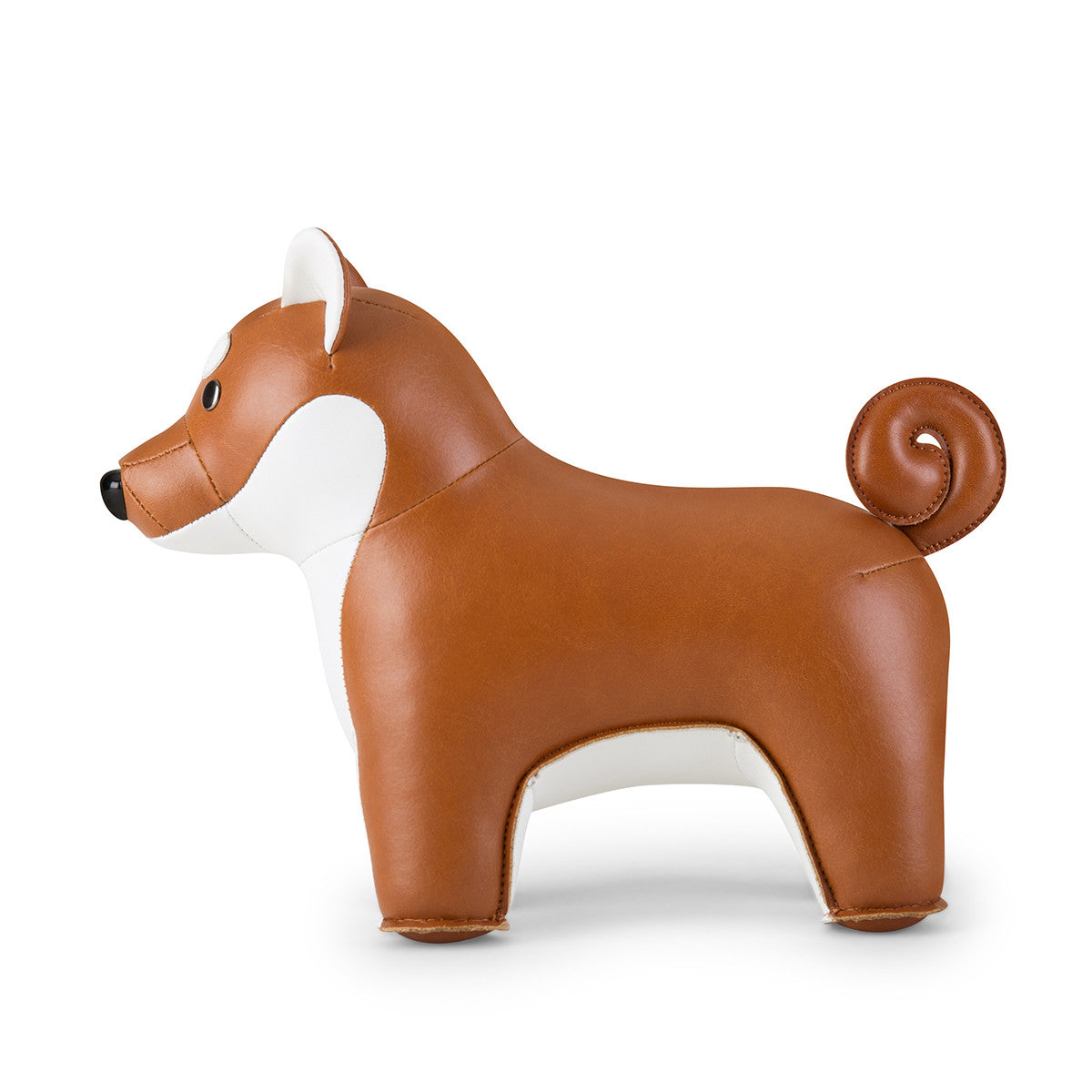 Zuny's Bookend Classic Shiba Inu Tan shown in profile.