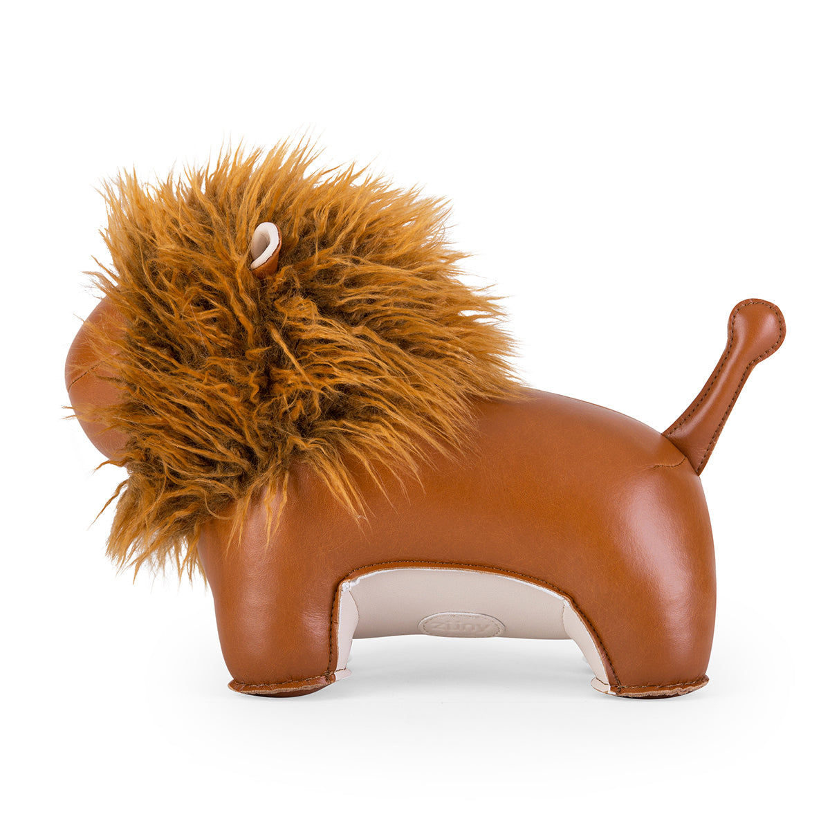 Zuny's Bookend Classic Lion Tan shown in profile.