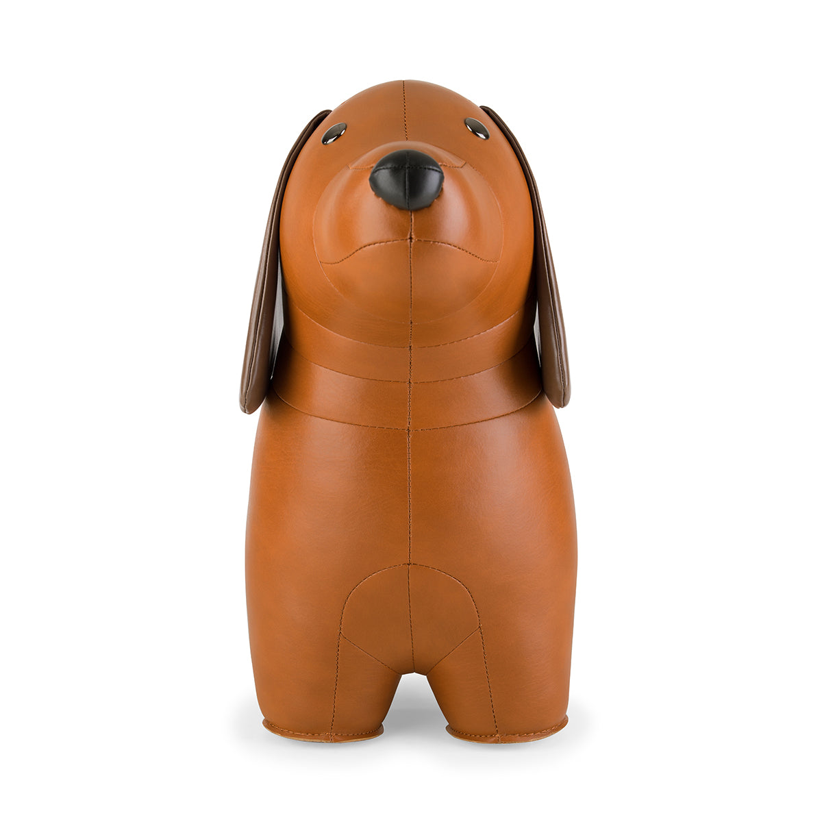 Stool Classic Dachshund Tan by Zuny shown front on.