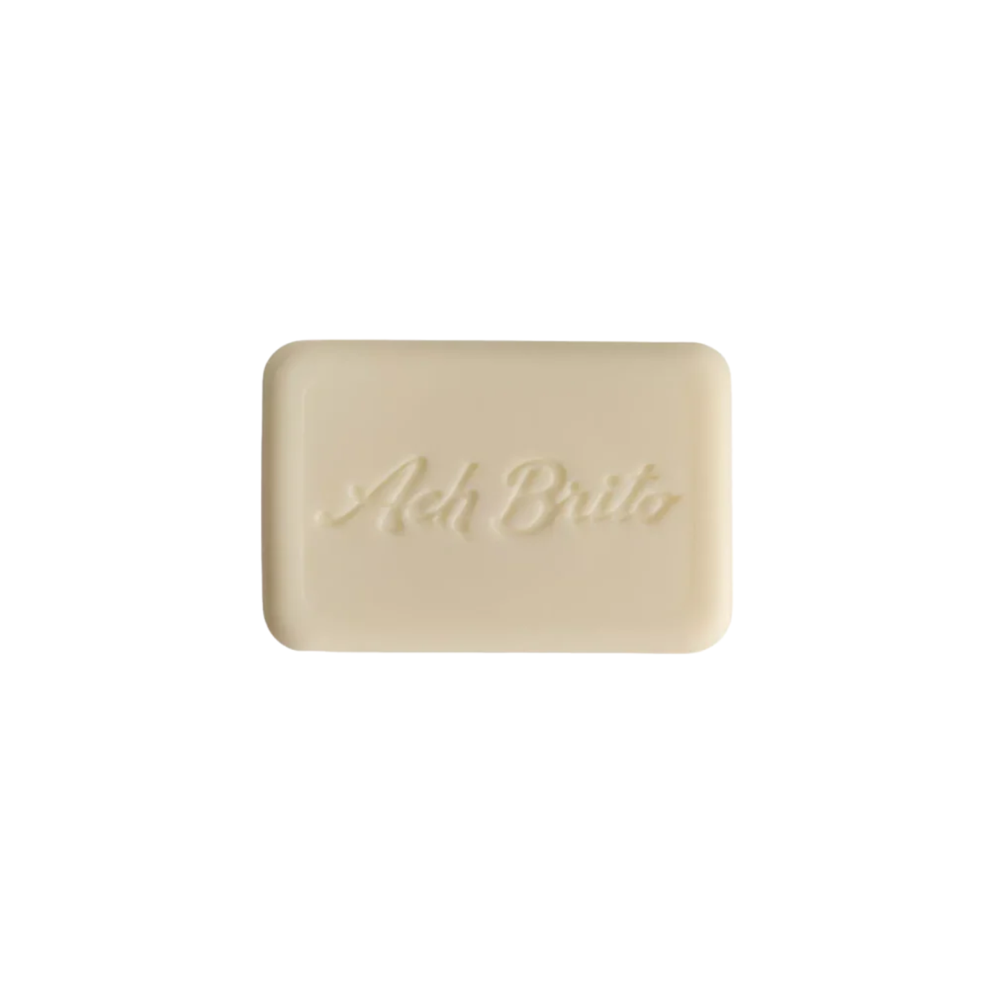Shown the soap from Ach. Brito Vegetable Soap 160g, fig-scented light beige bar made with a vegetable base and sweet almond oil, produces creamy lather, eco-friendly, suitable for daily bath or kitchen hand hygiene.