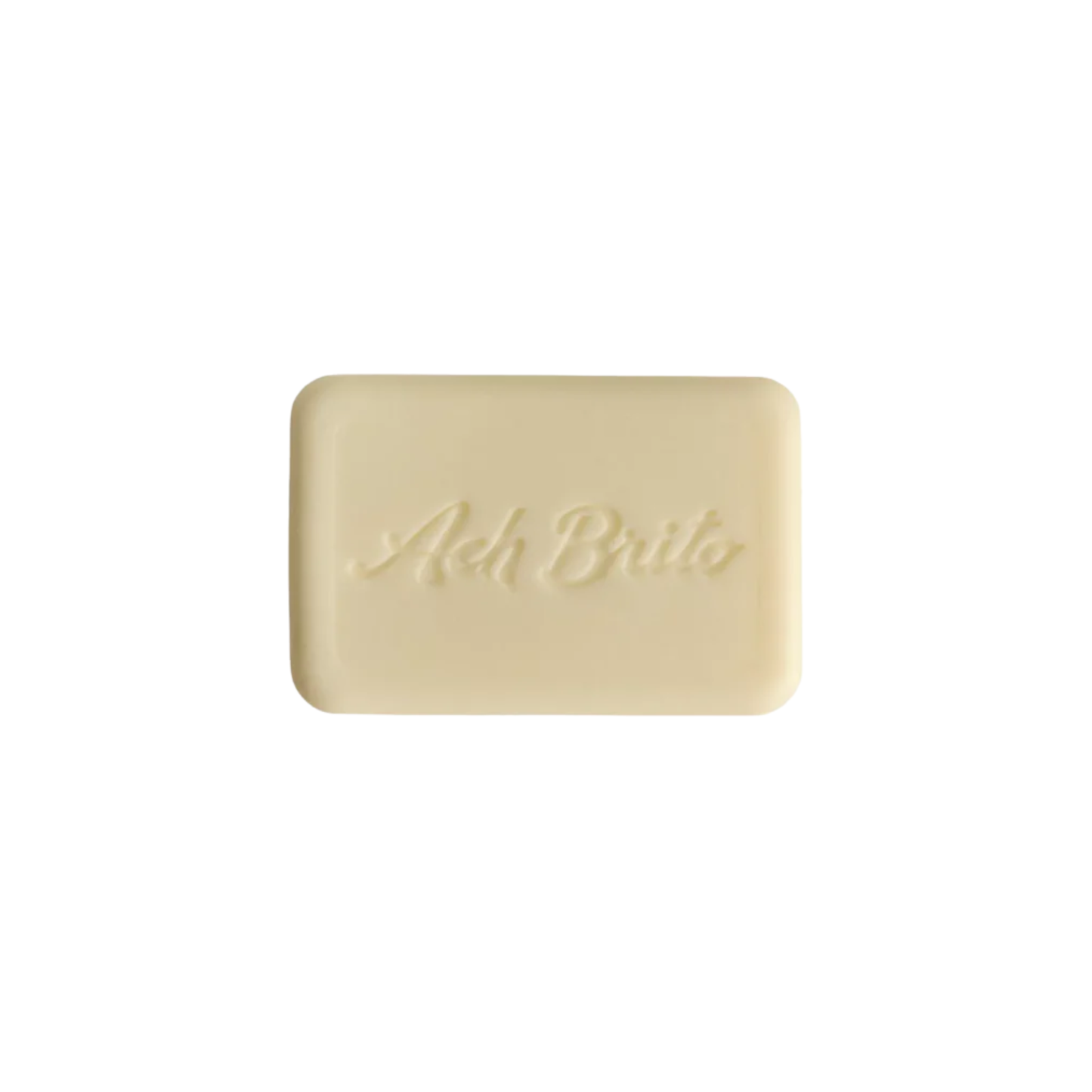 Showing the soap from Ach. Brito Vegetable Soap 160g, light yellow lemon-scented bar made with a vegetable base, creates creamy lather, eco-friendly, ideal for daily bath or kitchen hand hygiene.
