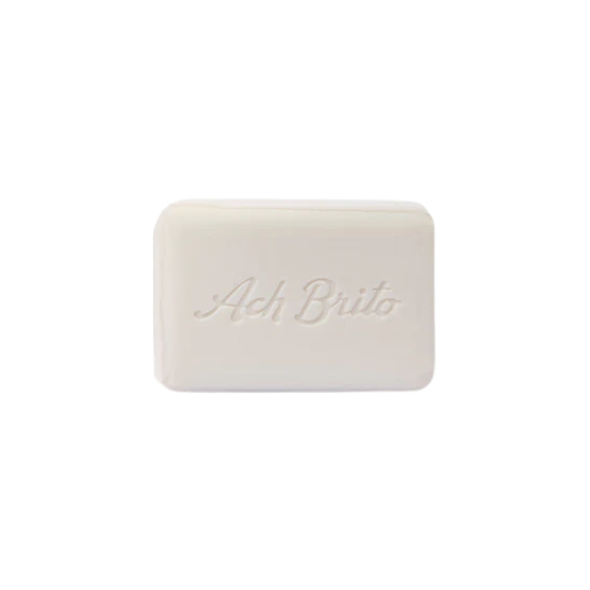 View of the soap from Ach. Brito Vegetable Soap 160g, light cream pear-scented bar made with a vegetable base, produces creamy lather, eco-friendly, ideal for daily bath or kitchen hand hygiene.