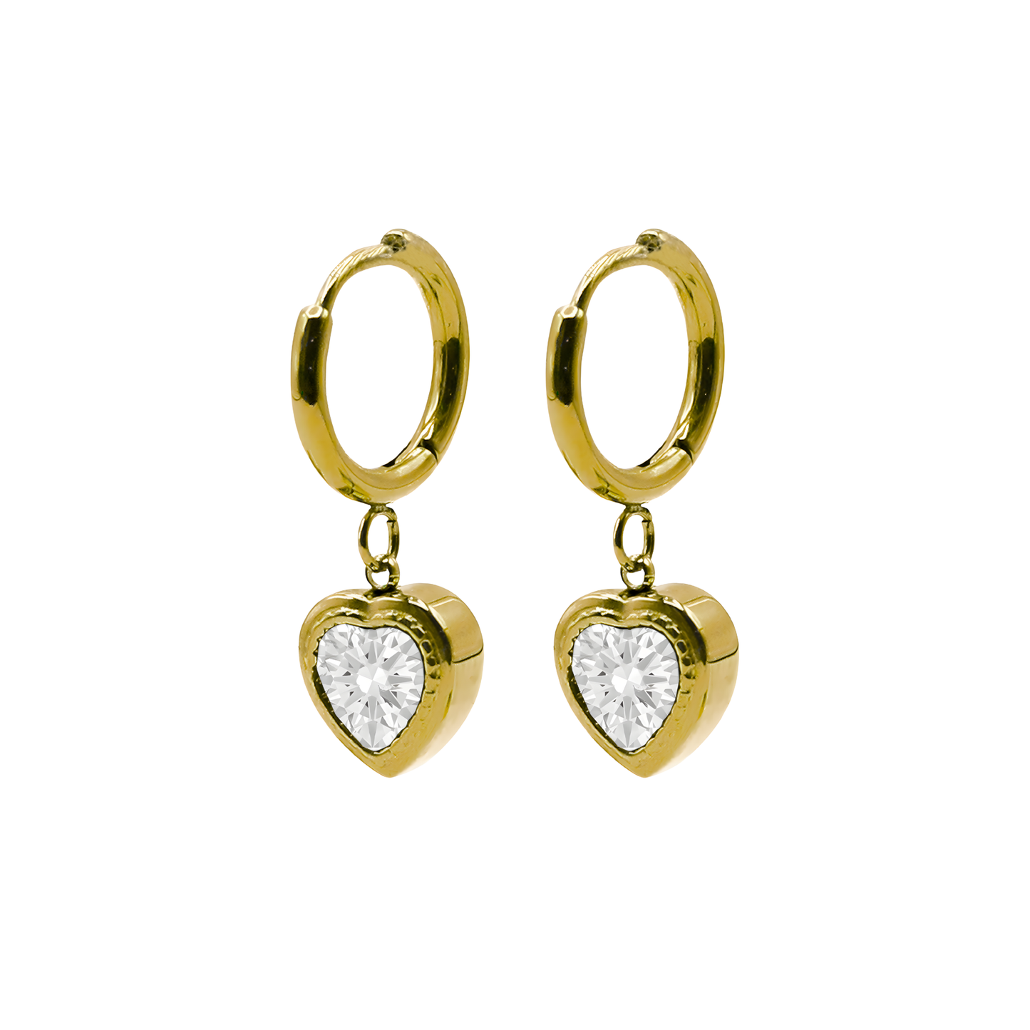 Earrings Aegir White Zirconium Oxide