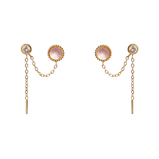 Earrings Chloris Watermelon Quartz