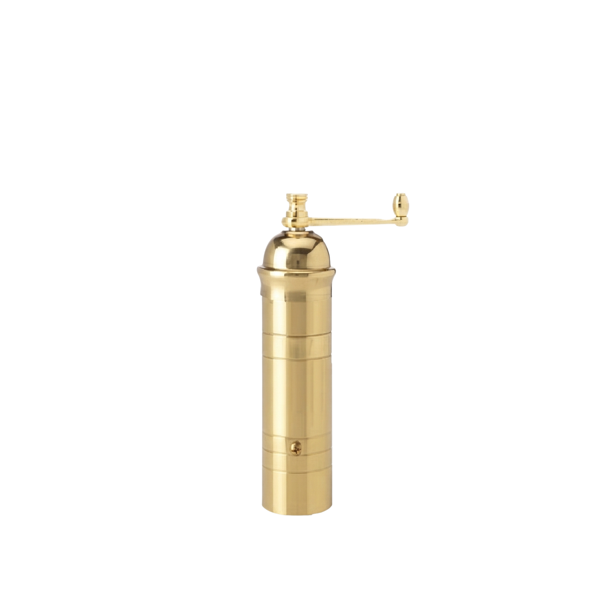 Alexander Mills Brass Pepper Grinder 17cm which has 100% metal mechanism with 3DCut system for fine or course grinding.
