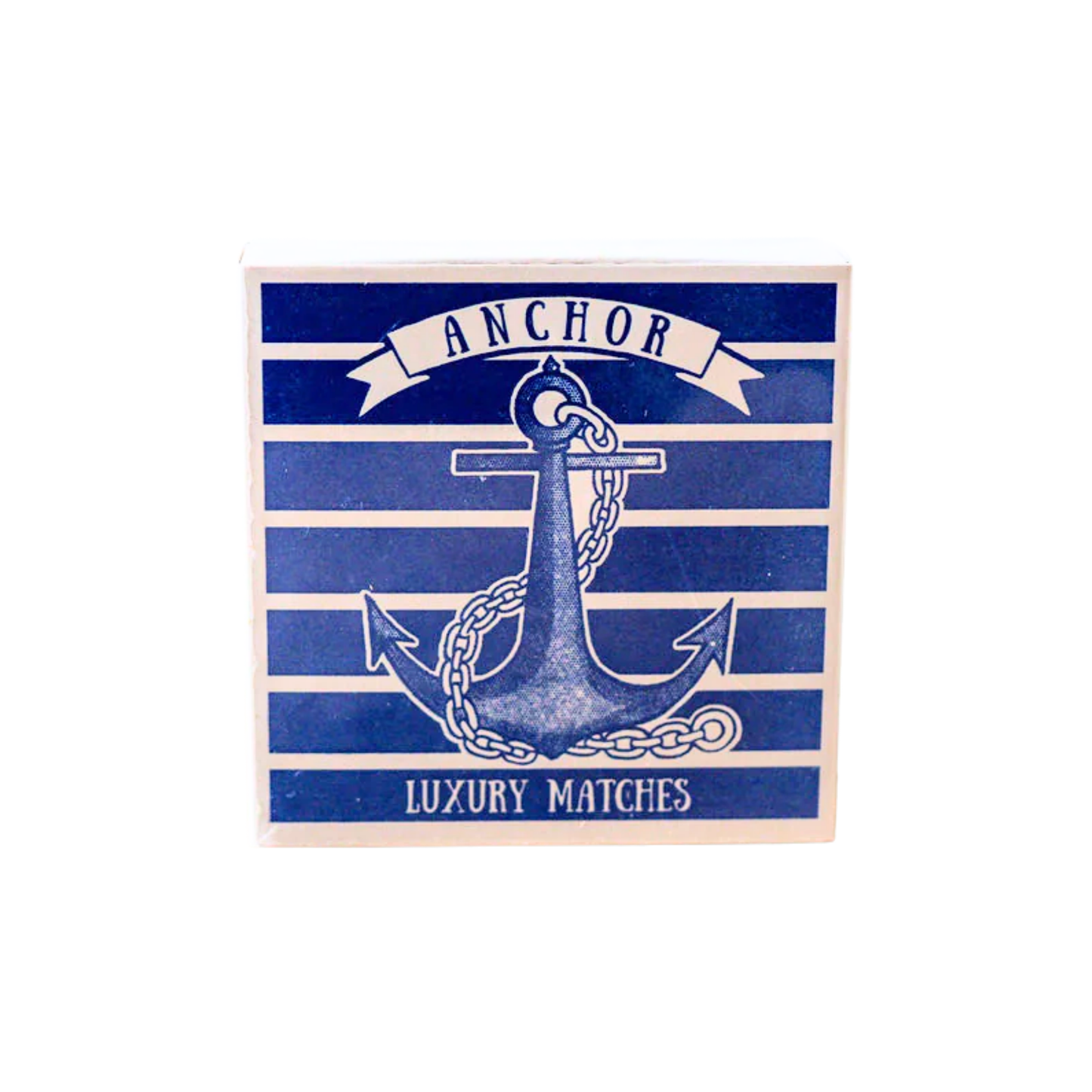 Luxury matches box closed front view