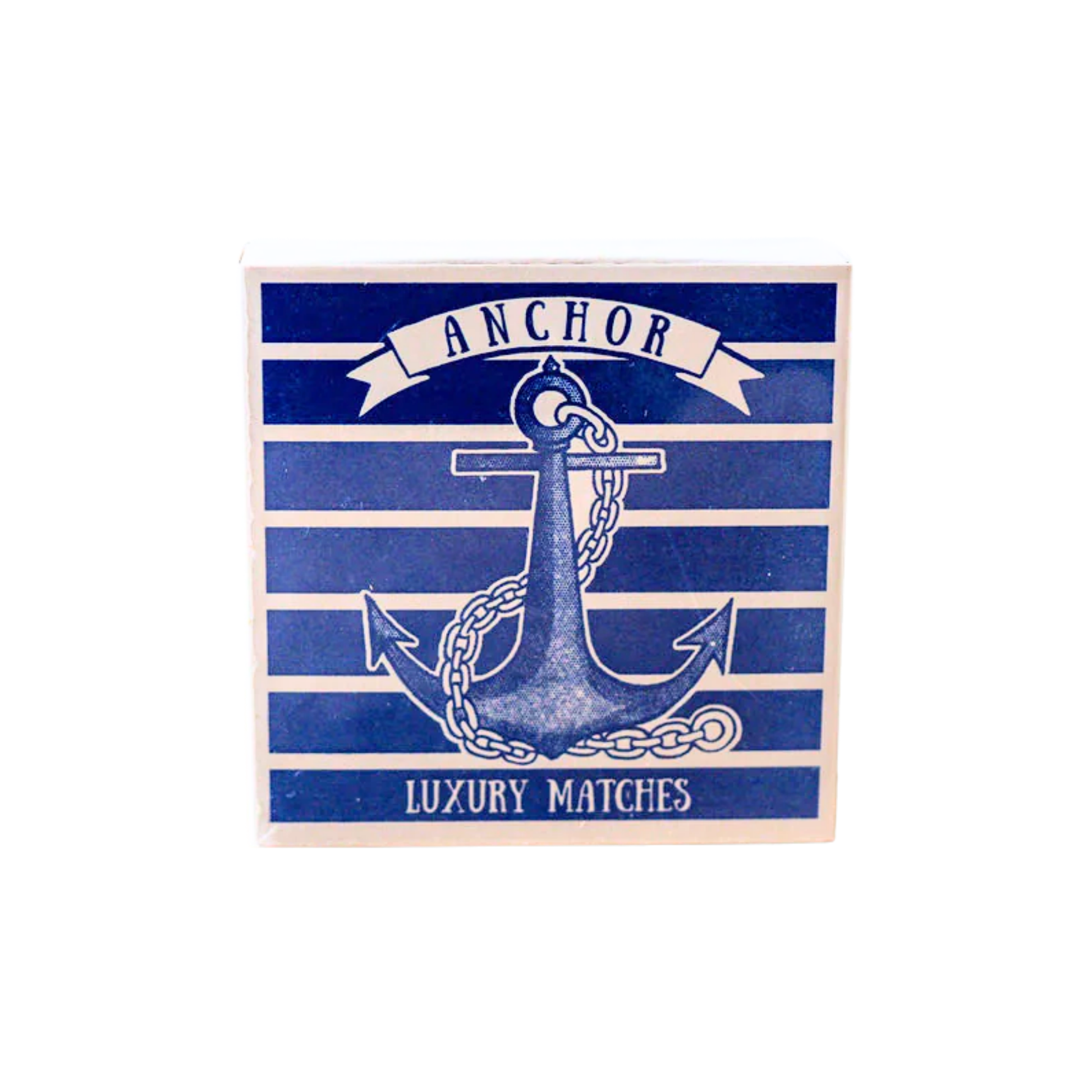 Luxury matches box closed front view
