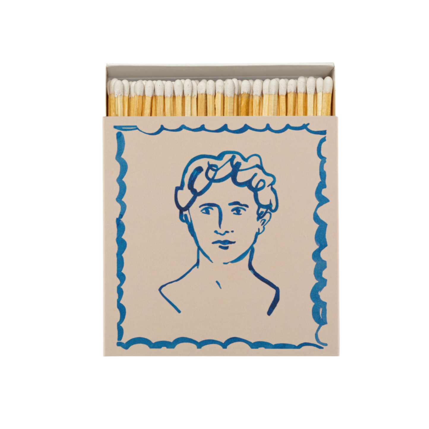 Luxury matches fish matches front view with matches poking out