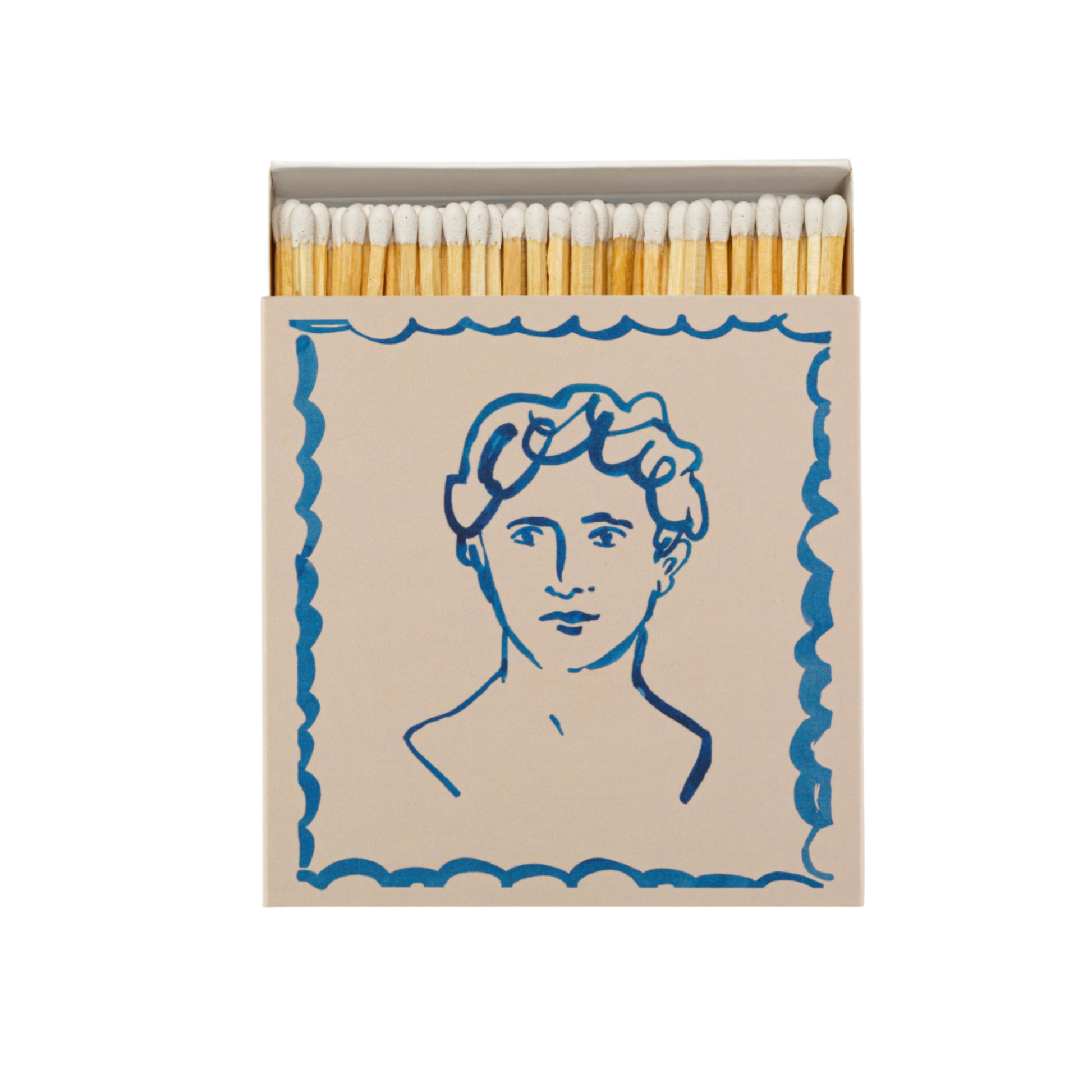 Luxury matches fish matches front view with matches poking out