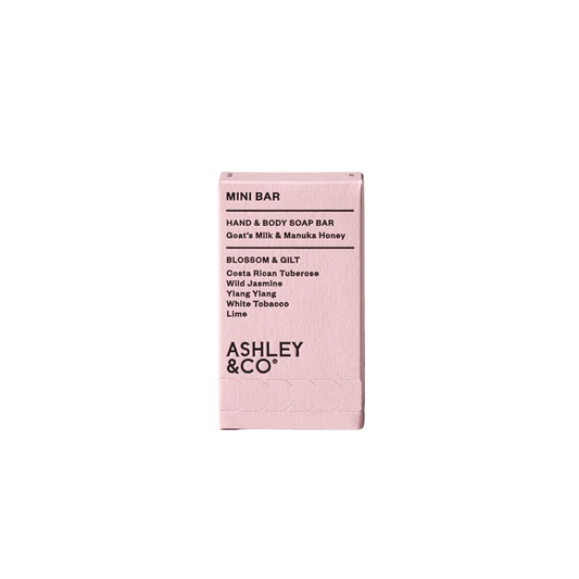 Ashley & Co hand and body cleansing bar Blossom and Guilt in packaging