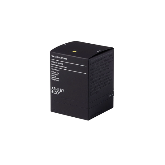 Ashley & Co wax candle Tui and Kahili in packaging