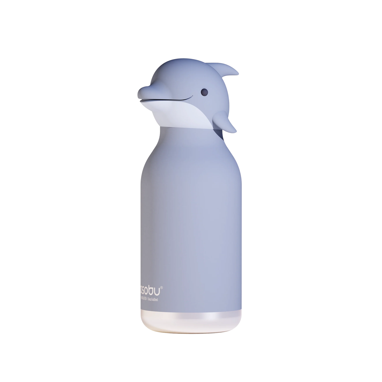 Side view of the Asobu Bestie Bottle 460ml Dolphin.