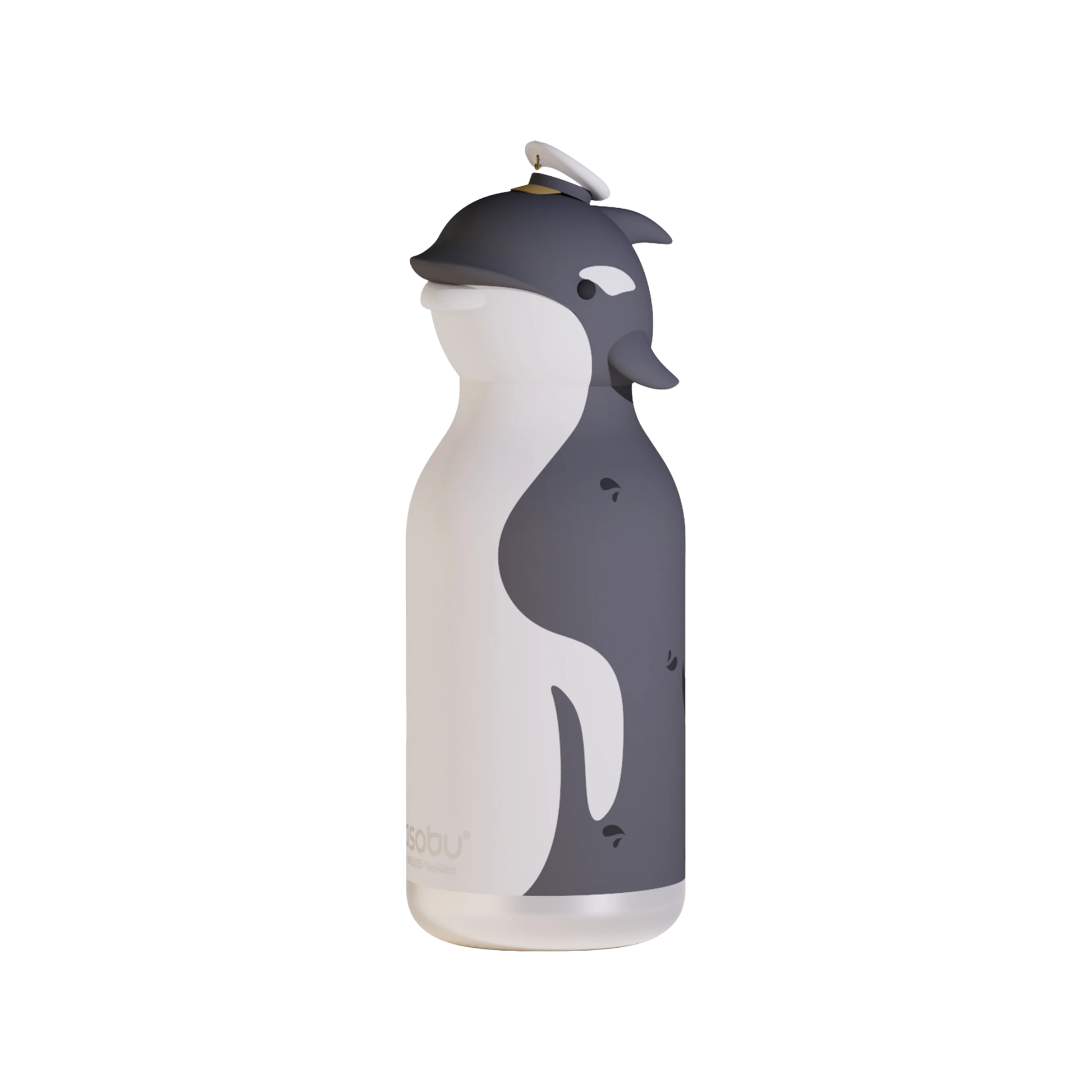 Side view of the Asobu Bestie Bottle 460ml Orca.