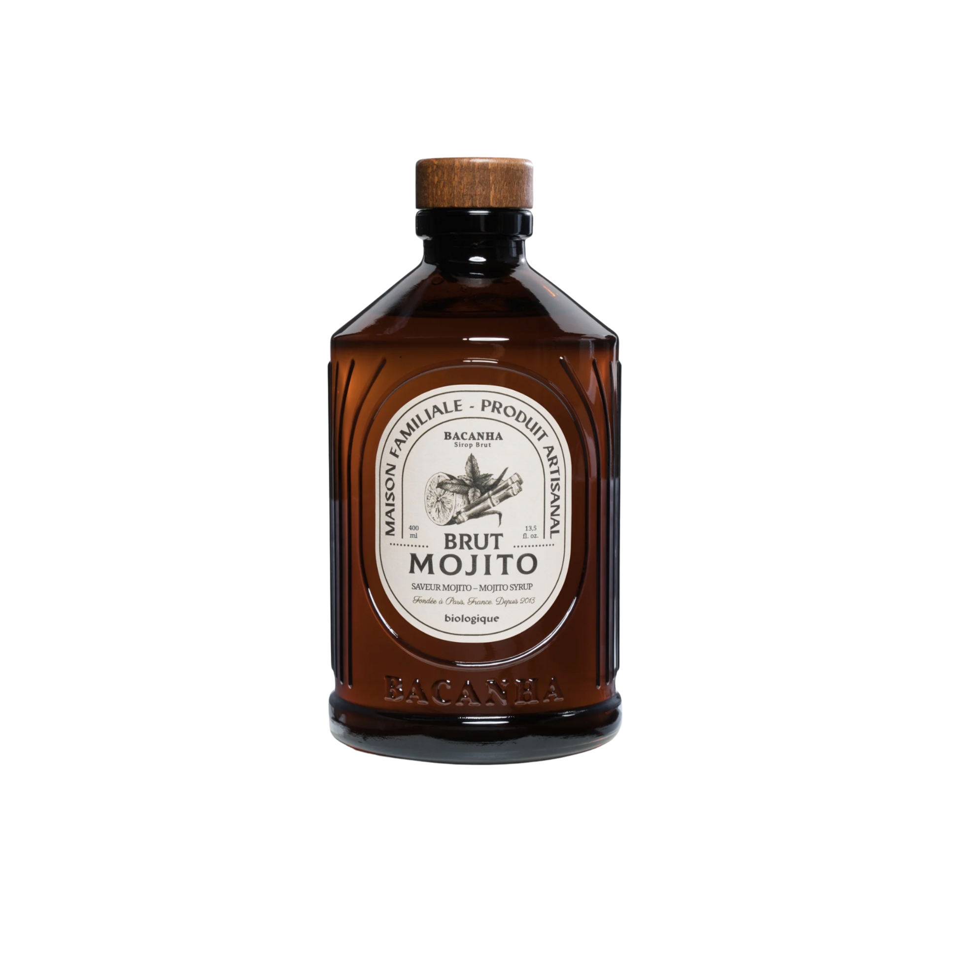 Front view of bacahna sirop mojito 400ml
